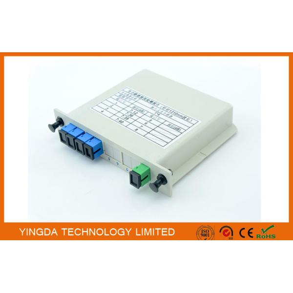 China Divisor 1x4 na caixa de LGX, G657A1 do PLC EPON da fibra óptica, fibra SMF-28e de G652D Corning supplier