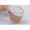 China Food grade customized take away disposable paper soup cups with paper lids wholesale