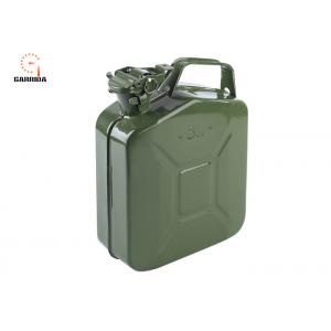 China 20L 5.2 Gallon Portable Fuel Storage Tanks With 0.8mm Thickness Green Color supplier
