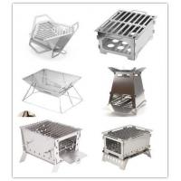 China Non Stick Camping Foldable BBQ Grill Campfire Barbecue Stove Portable Camping Bbq Set on sale