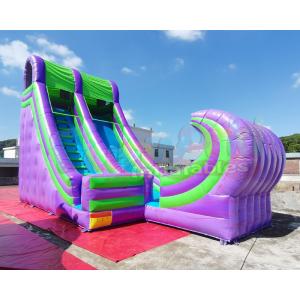 China Ocean Wave Spraying Inflatable Water Slide For Kindergarten supplier