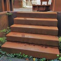 China Architectural Constructions Origami Staircase Corten Steel Steps Spiral Stairs on sale