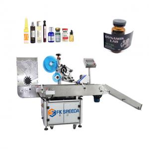 China 220V Automatic Horizontal Round Cosmetic Vial Bottle Labeling Machine for Production supplier