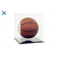 China Recyclable Clear Acrylic Display Case For Basketball Baseball Football Soccer on sale