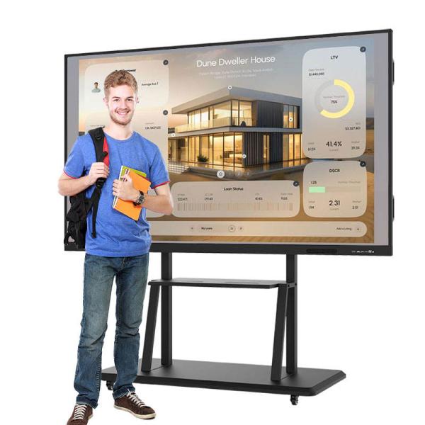 Multi Touch 10 Points Interactive Whiteboards Wall Mounted Or Floor Standing Enabling Communication And Collaboration Across Teams