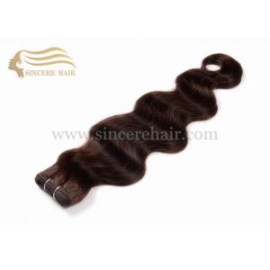 China 22 Inch Hair Weft Extensions for Sale, Hot Selling 55 CM Brown BW Remy Human Hair Weft Extensions 100 Gram For Sale supplier