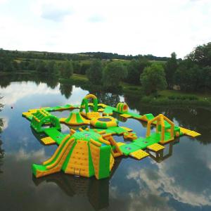 China Stable Inflatable Water Park  / Heat Resitance Blow Up Obstacle Course supplier