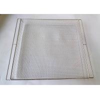 China Oem Bbq Grill Mesh 2mm Hole 18x26 Inch Stainless Baking Tray on sale