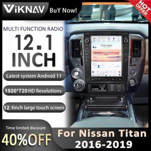 12.1Inch Touch Screen Head Unit For 2016--2019 Nissan Titan GPS Navigation Multimedia Player Android Wireless Carplay