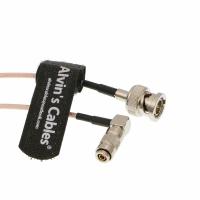 China Blackmagic Right Angle DIN 1.0/2.3 Mini BNC to BNC Male 75ohm RG179 HD Cable on sale