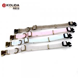 China Custom Canvas Fashion Dog Collar And Leash Set For Dogs Customerized supplier