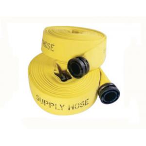 Aging Resistance Flameproof Colored Fire Hose Yellow Orange Red Line