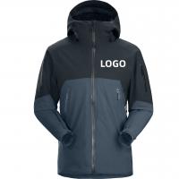 China 2023 Wholesale Custom embroidery logo waterproof Zipper softshell Jacket Polyester coats Windbreaker jacket for men on sale