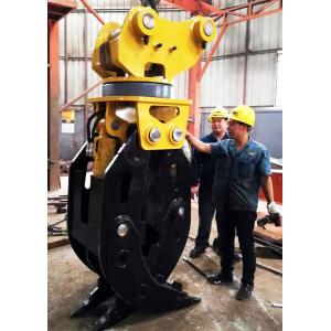 China Magnetic Sorting Bucket Rotating Grapple Hydraulic Five Finger For Excavator Parts supplier