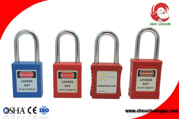 Elecpopular OEM High Quality Steel and Nylon Shackle Safety Padlocks