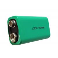 China 9V Cylindrical Rechargeable Lithium Ion Battery 350mAh Capacity No Memory Effect on sale