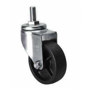 Bolt Bearing Type 3" 70kg Threaded Swivel Po Caster 3633-03 Zinc Plated for Industrial
