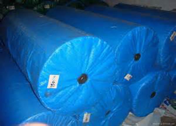 Moisture Proof Polypropylene Woven Fabric Roll , Offset Printing Woven Poly