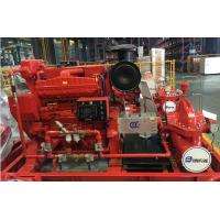 China Customized Diesel Fire Sprinkler Pumps / Red High Pressure Fire Fighting Pumps on sale