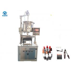 Durable 12 Cavities Matte Lipstick Filling Machine , 20L Single Jacket Tank