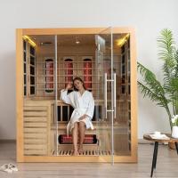 China Multi Persons Solid Wood Infrared Combined Sauna Steam Room OEM Acceptable on sale