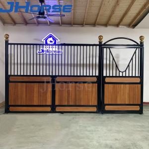 Lower Bamboo Wood Custom Stall Fronts Sliding Door Horse Stable