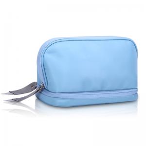 High Quality Makeup Artist Double Zipper Travel Cosmetic Bag With Mirror