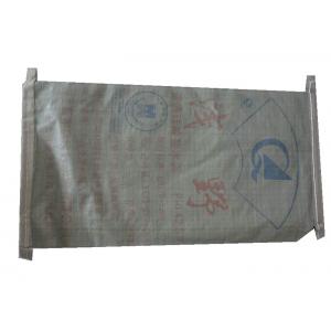 China White / Brown Cement PP Valve Bag , Kraft Paper PP Woven Gusseted Poly Bags supplier