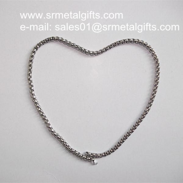 304 316 Stainless steel box chains curb chains for jewelry necklace