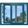 Soundproof White / Blue Sliding Aluminum Frame Windows With ROTO / SIEGENIA