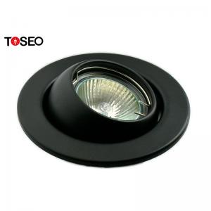 Round Adjustable Recessed Downlights Fixture For Gu10 Light Bulb