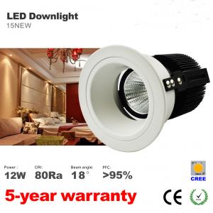10W 12W LED Downlight Recessed Ceiling light  Spotlight 75mm hole CREE COB LED light