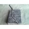 Natural Marble Cheese Slicer With Board , Grey Marble Wire Cheese Slicer