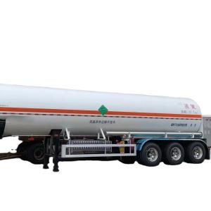 China CIMC iron or aluminum alloy Cryogenic liquefied natural gas nitrogen oxygen 26.5 27.7 cbms or customize size semi trailer tanker wholesale