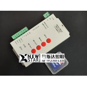 China T-1000S SD Card 2048 Pixel Support IC LPD6803 TM1903 DMX512 SPI Controller for Digital RGB LED Strips, 5V-24V Input supplier