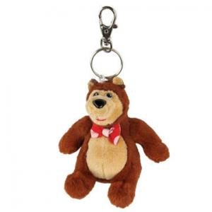 Masha Plush Bear Keychain Toys Charm Cartoon Stuffed Animals Custom Made