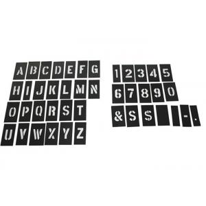 PVC Plastic Letter Stencils Case Disassemble Interlock Paint Stencil Black Color