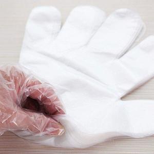 China Latex Free Food Grade Disposable Gloves Poly For Food Handling Cooking Hair Coloring supplier