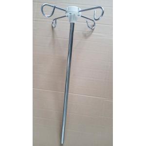 China Hospital Bed Parts I .V Pole Used On Patient Bed Stainless Steel IV Stand supplier