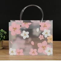 China Transparent PVC Boutique Branded Shopping Bag Custom PP Plastic Handbag on sale