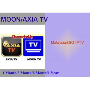 China 1/3/6/12 months subscription Moontv HD AXIA TV apk 390+ Live IPTV android supplier