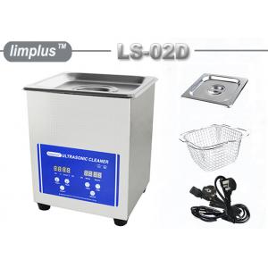 2L Stainless Steel Commercial Ultrasonic Cleaner with Heater / Digital Timer for Electronic Tool