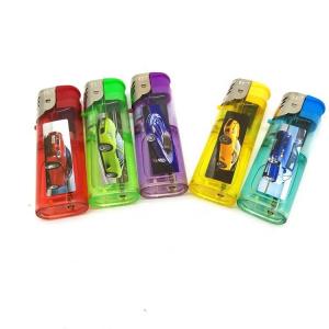 F002 Windproof Lighter with Advertising Customized Logo Electronic Lighter