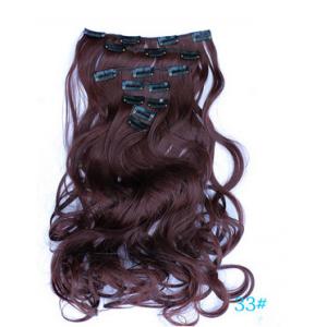 China Black Curly Synthetic Clip In Hair Extensions Human Hair Wefts supplier