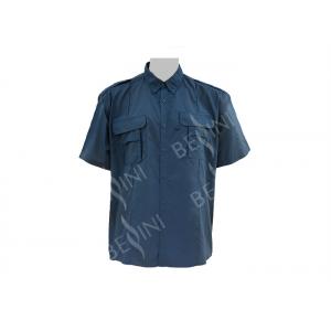 Men's 100%Nylon Work Shirt Short Sleeve Mesh Embroidery Holes