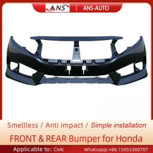 Black Honda Civic Front Bumper Guard Steel ISO9001 Approved