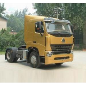 HOWO A7 4X2 Steel Prime Mover Truck Red White Black Color Diesel Fuel Type