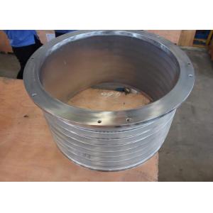 Slot / Hole Type Pressure Screen Basket Rotary Drum Sieve Stainless Steel 304 / 316L Material