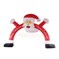 China Santa Claus Outdoor Inflatable Christmas Decorations  / Blow Up Christmas Arch on sale