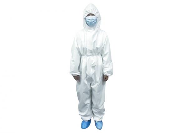 White Anti Virus 60gsm Disposable Protective Clothing